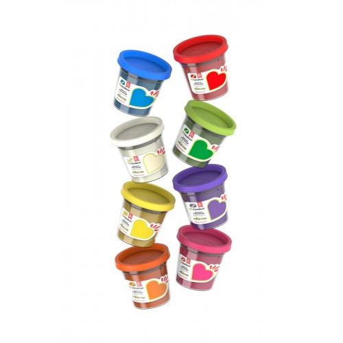 Childgen Doğal Oyun Hamuru - Mini-Cup- 8 li Set